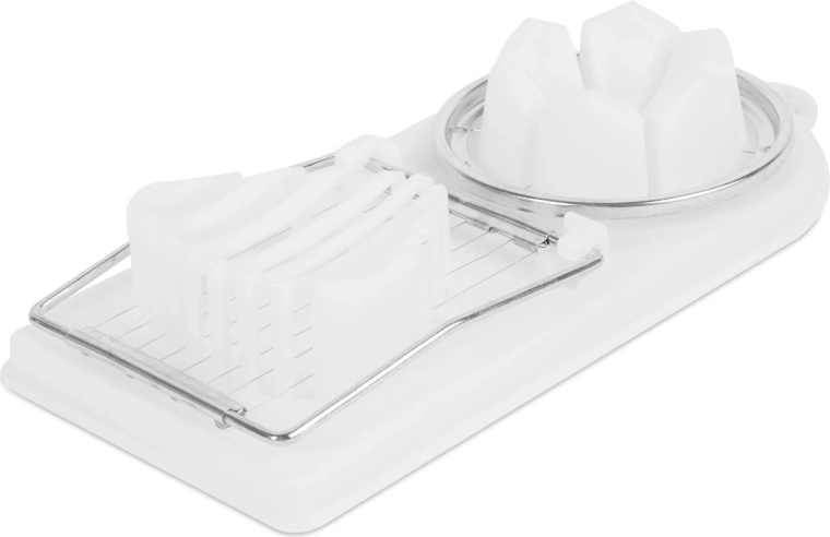 Coupe-œuf en plastique et acier inoxydable
