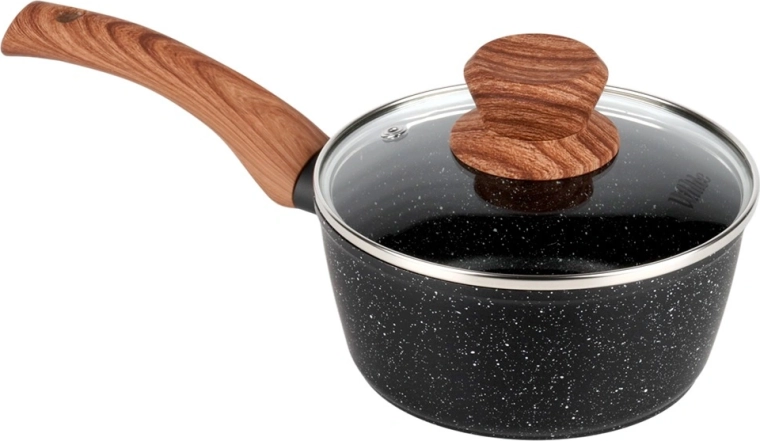 Poignée confortable et couvercle en verre avec valve