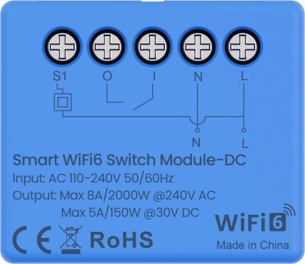 Module de commutation intelligent Avatto Wi‑Fi 6 WSM20DC