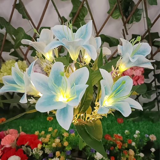 Lys réaliste avec lumière LED chaude