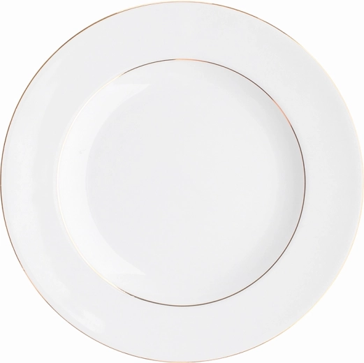Assiette plate 20 cm MariaPaula Classique – ligne dorée
