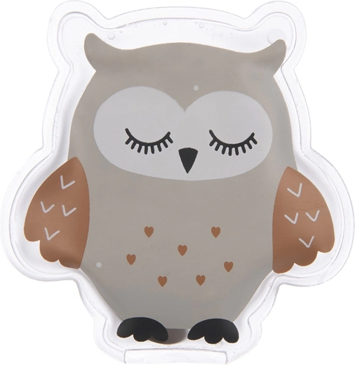 Chaufferette réutilisable en forme de hibou 9 × 9 cm