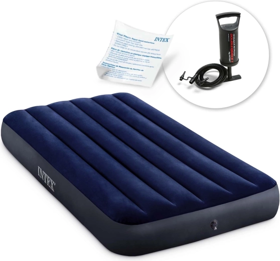 Matelas gonflable Intex avec pompe manuelle 191 × 99 × 25 cm