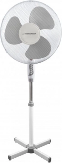 Ventilateur sur pied Hurricane blanc-gris