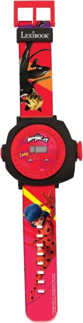 Montre projecteur numérique pour enfants Ladybug et Chat Noir