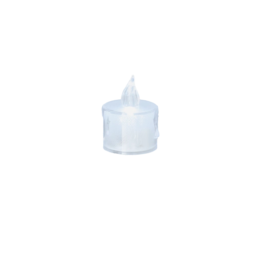 Bougie chauffe-plat LED semi-transparente 3,5 × 4,5 cm – blanc chaud