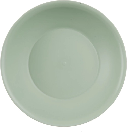 Assiette creuse en plastique Sandy verte 18,5 cm