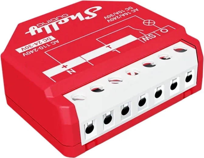 Shelly Wave 1PM LR module relais Z‑Wave avec mesure de consommation (16 A)