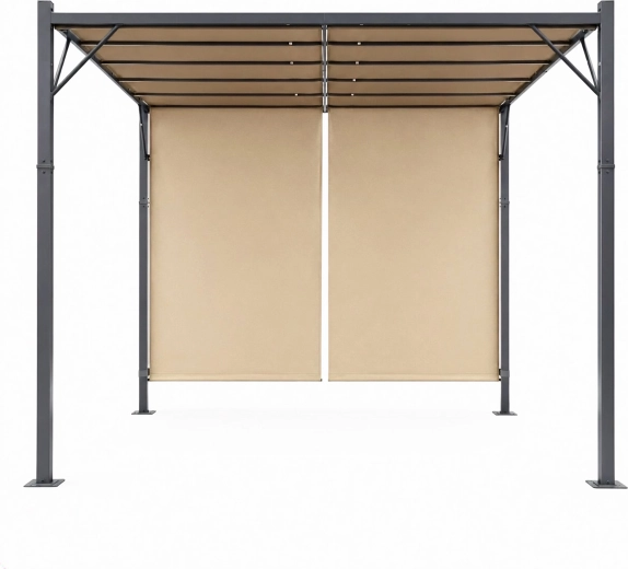 Structure en acier durable avec revêtement thermolaqué