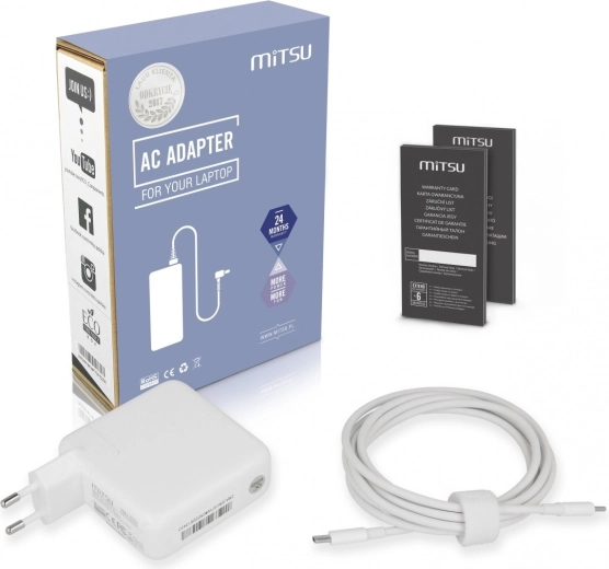 Adaptateur secteur USB-C Mitsu 67 W avec Power Delivery
