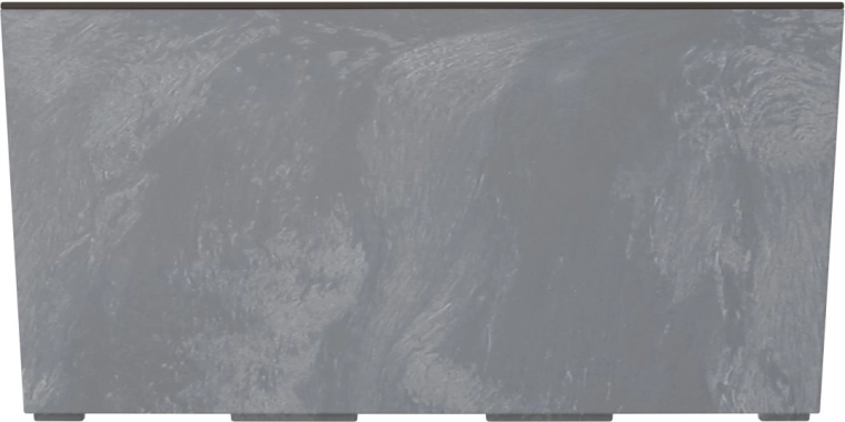 Jardinière URBI Case effet béton marengo avec insert