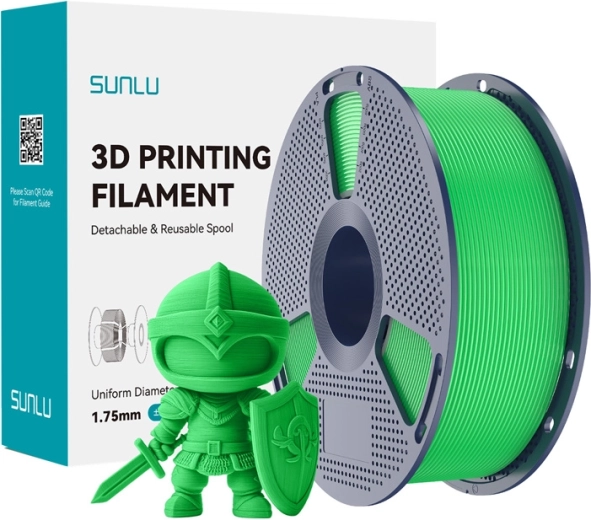 Filament Sunlu PLA+ 1,75 mm vert
