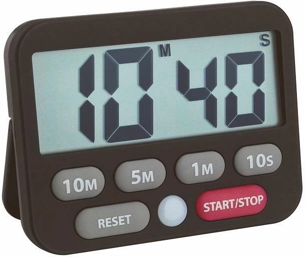 Minuteur numérique et chronomètre TFA, noir