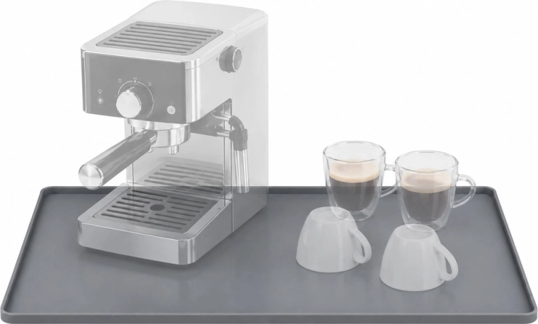 Espace pour la machine à café et les accessoires