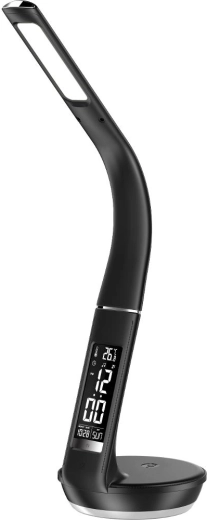 Lampe de bureau LED RETLUX RTL 204 avec recharge Qi, écran et éclairage d’ambiance