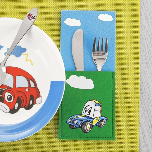 Motif voiture joyeux pour les enfants