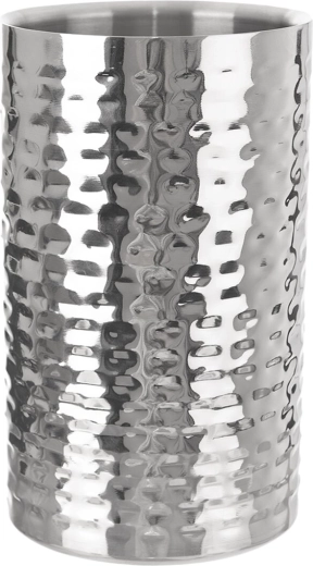 Rafraîchisseur à vin en acier inoxydable à surface martelée, 12 cm