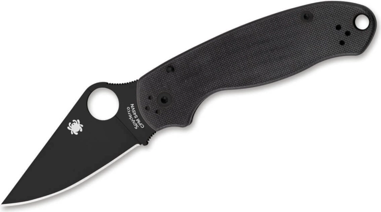 Spyderco Para 3 Black G10 couteau de poche 7,5 cm – tout noir