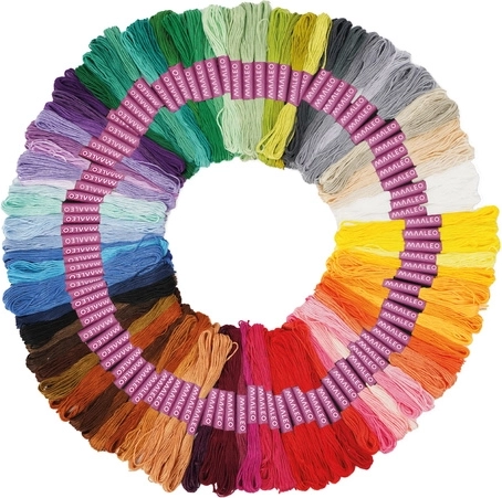 100 couleurs intenses pour la broderie et les bracelets