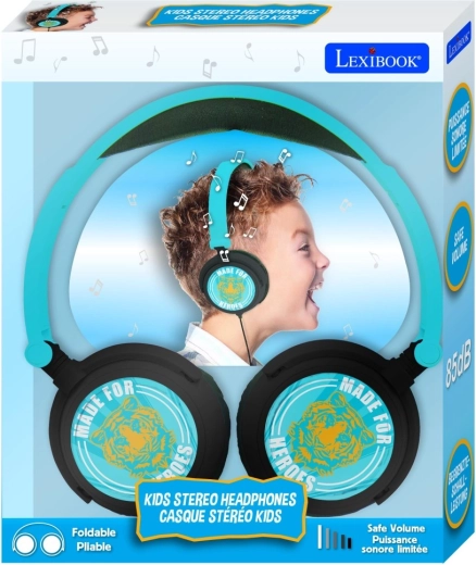 Lexibook casque filaire pliable pour enfants Made for Heroes