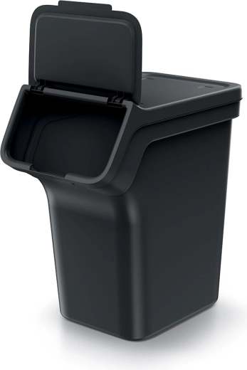 Pratique : couvercle frontal et accès par le haut