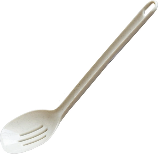Cuillère ajourée de cuisine 29 cm, plastique, assortiment de couleurs