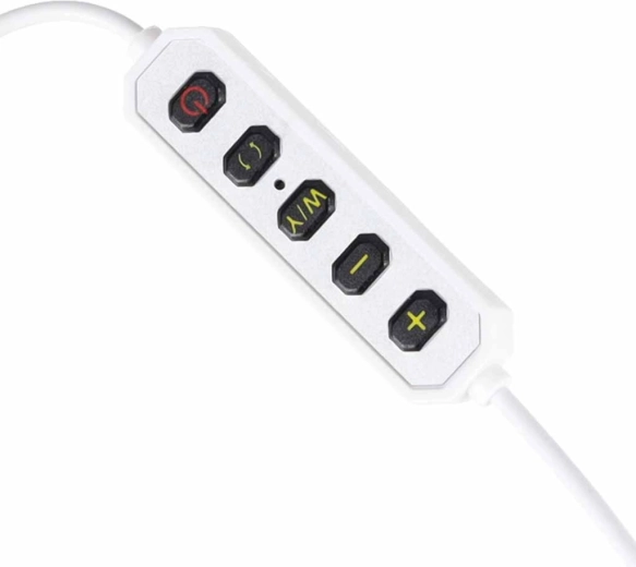 10 niveaux de luminosité et 3 couleurs de lumière