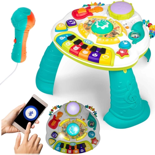 Table d’activité éducative interactive avec musique et Bluetooth