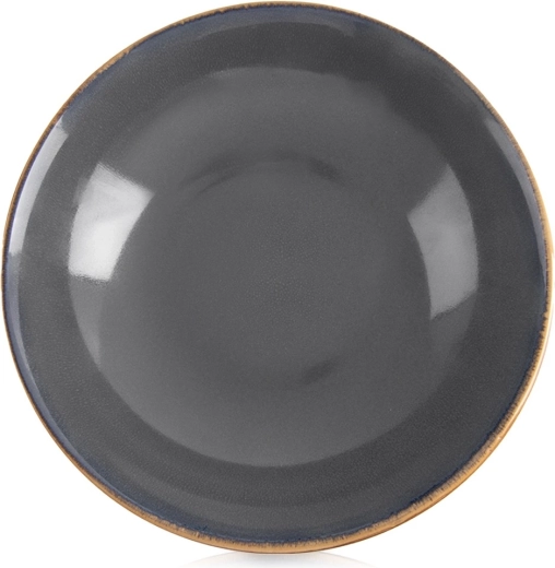 Assiette creuse en céramique grise Glaze 20,5 cm