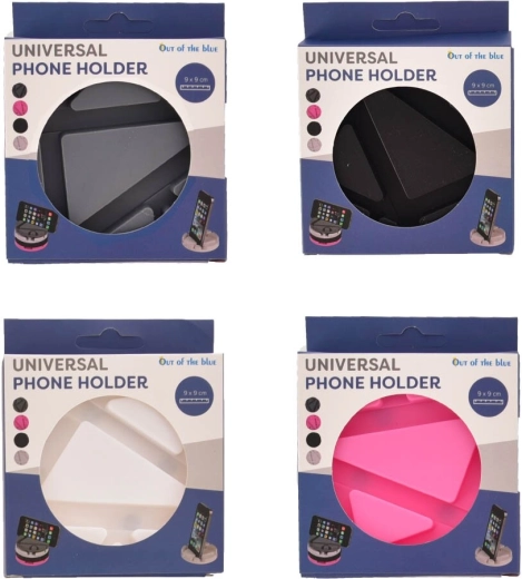Support de téléphone en plastique UH, diamètre 9 cm (4 variantes de couleur)