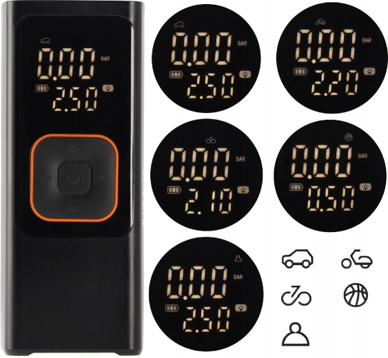Gonflage précis avec fonction AUTO STOP