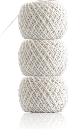 Ficelle en coton blanche – lot de 3 pièces
