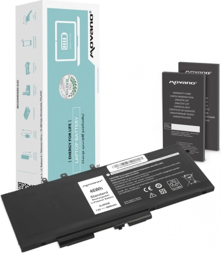 Batterie Movano pour Dell Latitude 5280/5480/5490/5590 6000 mAh (46 Wh)