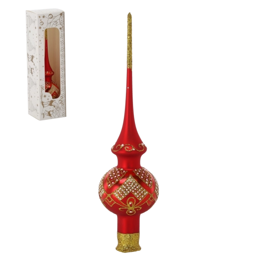 Cime rouge pour sapin de Noël