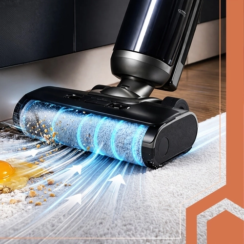 Rouleau rotatif pour un nettoyage en profondeur