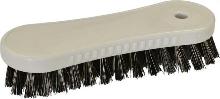 Brosse à lustrer pour chaussures avec mélange de soies et de fibres synthétiques