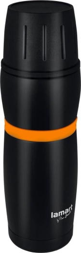 Thermos en acier inoxydable Lamart Cup 480 ml – Noir/orange