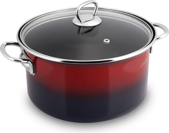 Casserole émaillée Lamart avec couvercle, 20 cm