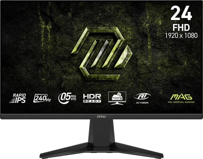 Moniteur 23,8" MAG 245F, LED, Full HD, 240 Hz, noir
