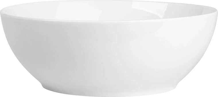 MariaPaula Klasyka saladier rond en porcelaine blanche 23 cm 1750 ml