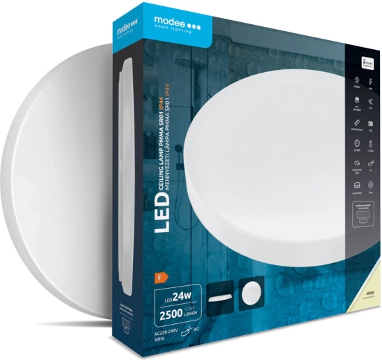 Plafonnier LED rond Modee en PMMA 24 W 4000 K IP44