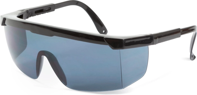 Lunettes de protection à porter par-dessus des lunettes correctrices avec protection UV, gris fumé