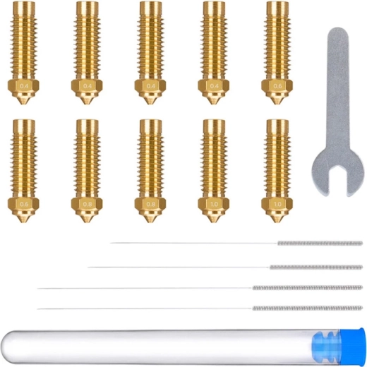 ELEGOO lot de buses en laiton pour Neptune 4 Plus / 4 Max (0,4–1,0 mm)