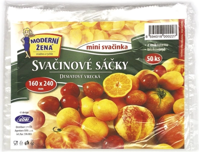 Sachets pour goûter 16 × 24 cm, 50 pièces