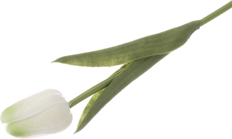 Tulipe en plastique (UH) blanc/jaune 33 cm