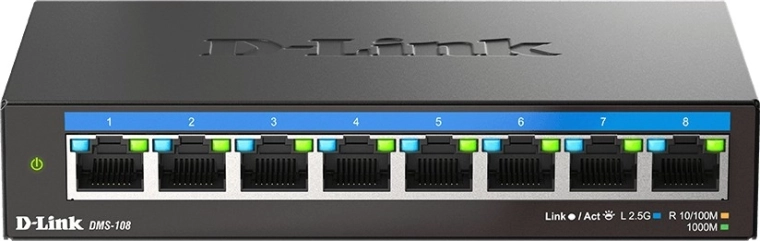 Switch de bureau D-Link 8 ports 2,5G Multi-Gigabit DMS-108