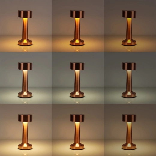 Trois teintes de lumière avec variation de l’intensité