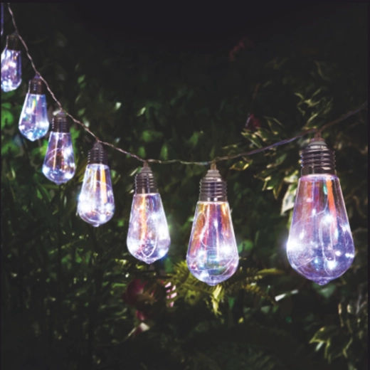 Guirlande solaire de jardin FELISI 10 LED, blanc froid, 3,8 m