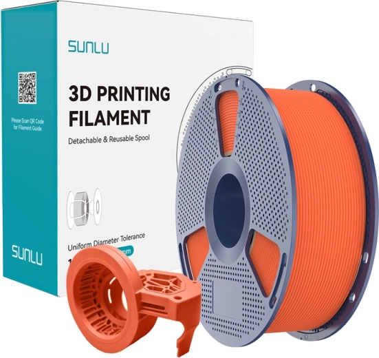Filament mat haute vitesse Sunlu PETG – Orange