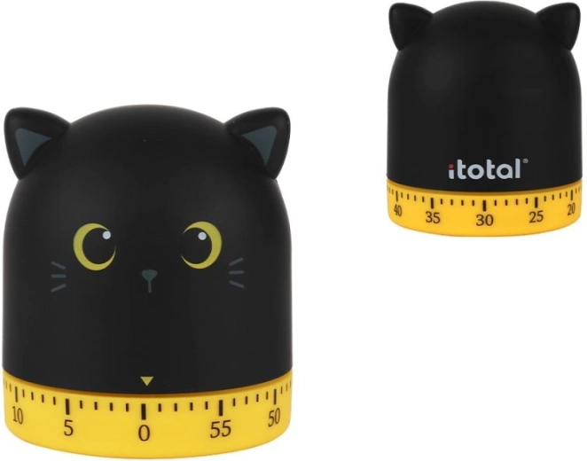 Minuteur de cuisine chat noir
